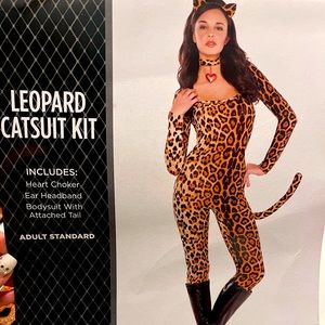 Leopard Catsuit Costume (halloween etc)